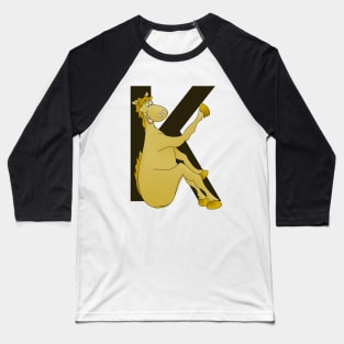 Pony Monogram Letter K Baseball T-Shirt